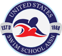 United States swim school association membership logo